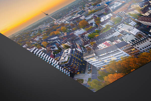 Fine Art Print - Sunset skyline of Essen