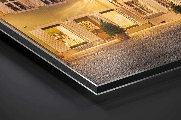 Metal Print | Sunset at the Munsterplatz in Freiburg