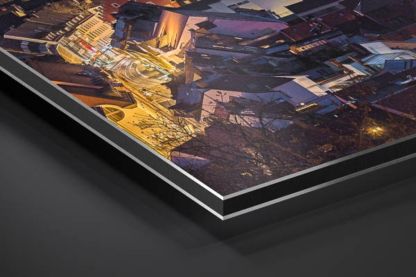 Metal Print - Freiburg at night