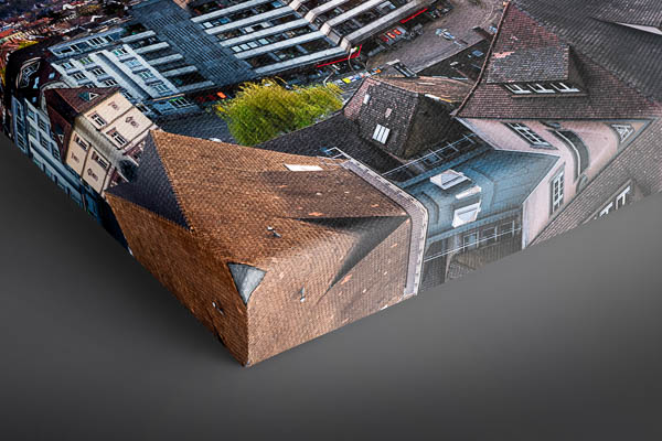 Canvas | Panorama of Freiburg during sunset