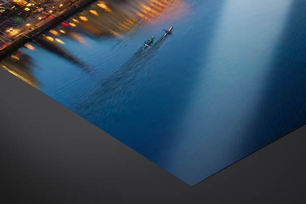 Fine Art Print | Sunset skyline of Hamburg
