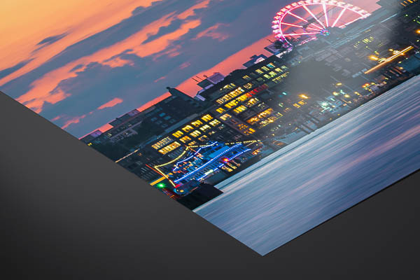 Kunstdruck / Poster | Elbphilharmonie und Michel in Hamburg