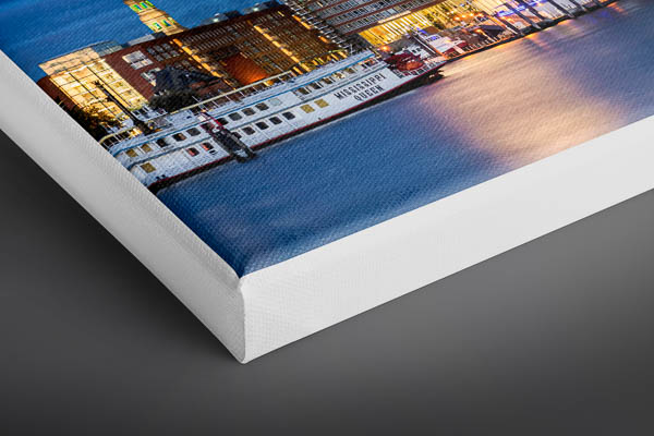 Leinwand | Nächtliche Skyline von Hamburg mit Elbphilharmonie