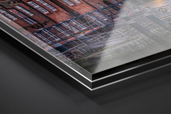 Acrylic Glass | Nikolaifleet and Elbphilharmonie in Hamburg
