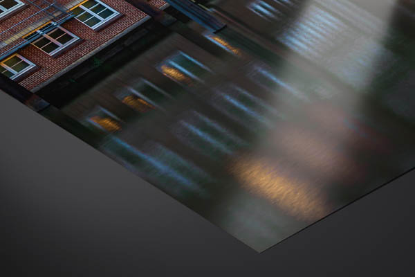 Fine Art Print | Nikolaifleet in Hamburg during sunset