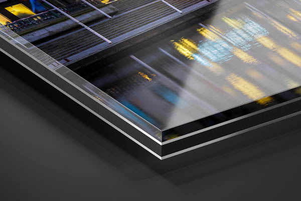 Acrylic Glass | Sunset at the Town Hall in Hamburg