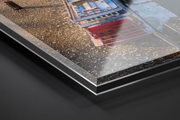 Acrylic Glass | Floating ice on the Elbe river in Hamburg