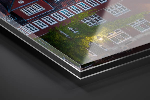 Acrylic Glass | Old town of Hannover with Kreuzkirche church