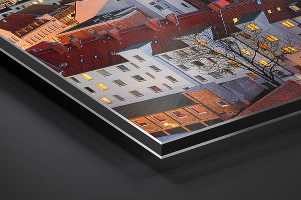 Metal Print | Aerial view of the old town of Hannover