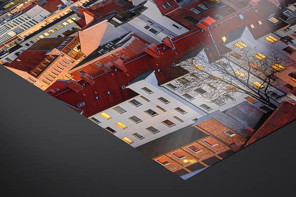 Fine Art Print | Aerial view of the old town of Hannover