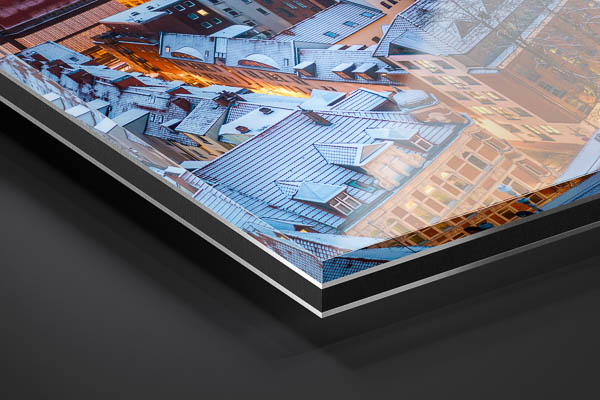 Acrylglas | Winterliche Skyline von Hannover
