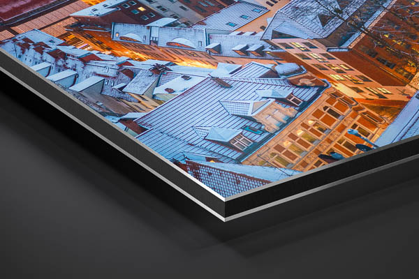 Alu-Dibond | Winterliche Skyline von Hannover
