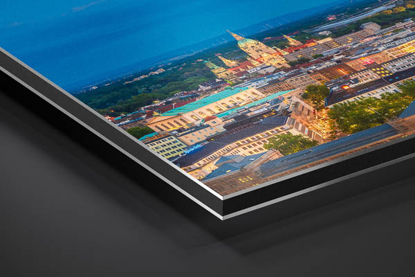 Metal Print | Skyline panorama of Hannover at night
