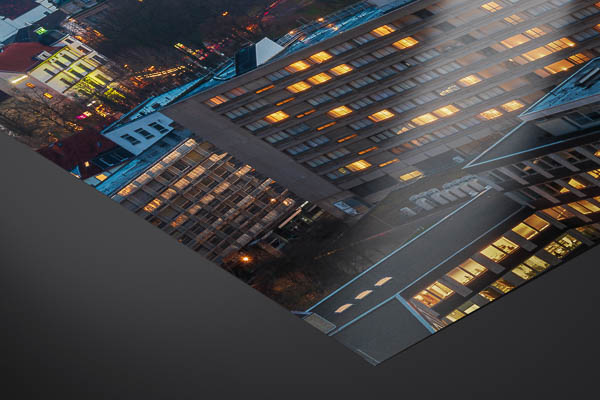 Fine Art Print | Aerial view of the Town Hall of Hannover