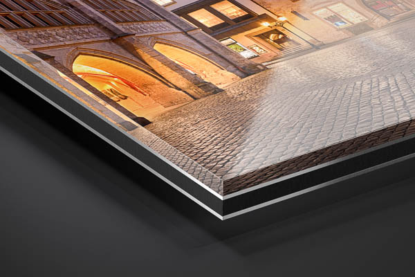 Acrylic Glass | Panorama of the market square of Hildesheim