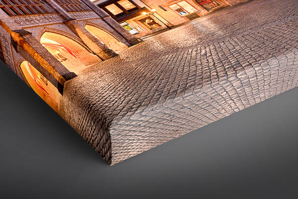 Canvas - Panorama of the market square of Hildesheim