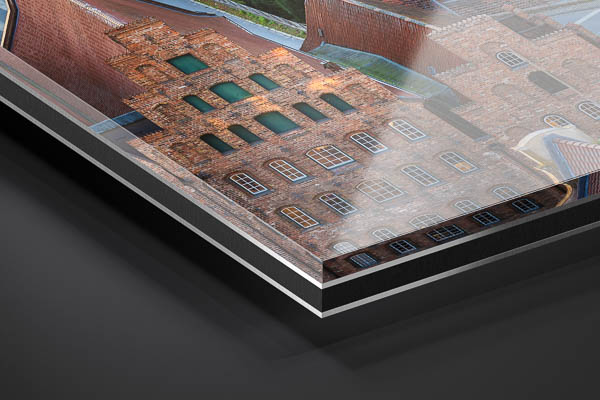 Acrylic Glass | Holstentor in Lübeck during autumn sunset