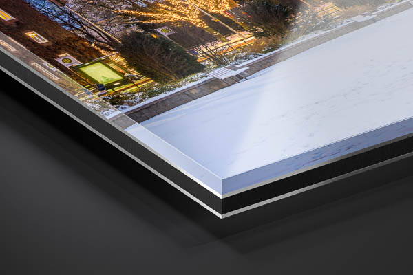 Acrylic Glass | Winter view of Holstentor in Lübeck