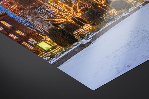 Fine Art Print | Winter view of Holstentor in Lübeck