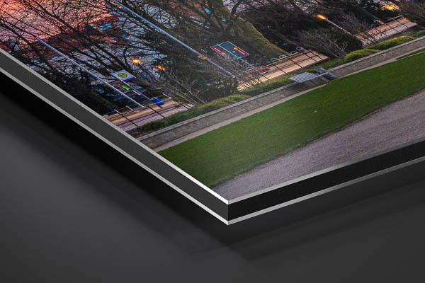 Metal Print - Sunrise at the Holstentor in Lübeck
