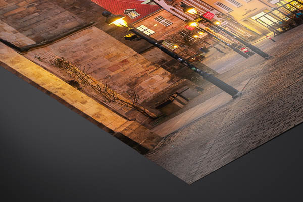 Kunstdruck / Poster | Giebelhäuser am Marktplatz in Osnabrück
