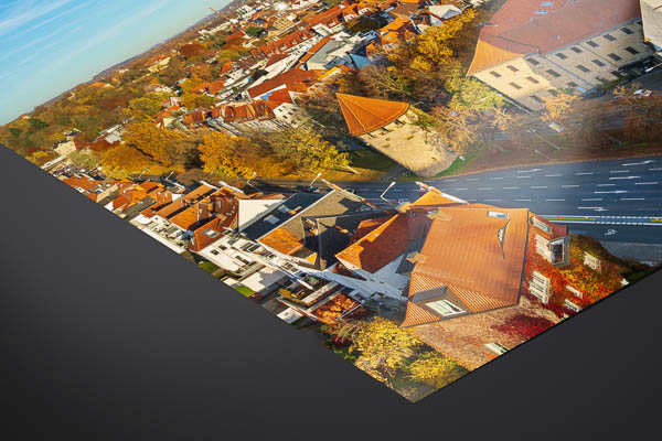 Kunstdruck / Poster | Panorama der Altstadt von Osnabrück