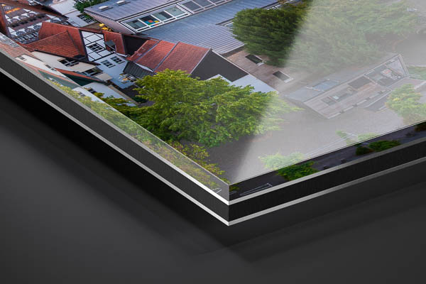 Acrylic Glass | Aerial view of Osnabrück old town