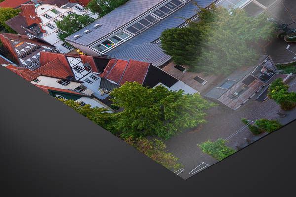 Fine Art Print | Aerial view of Osnabrück old town