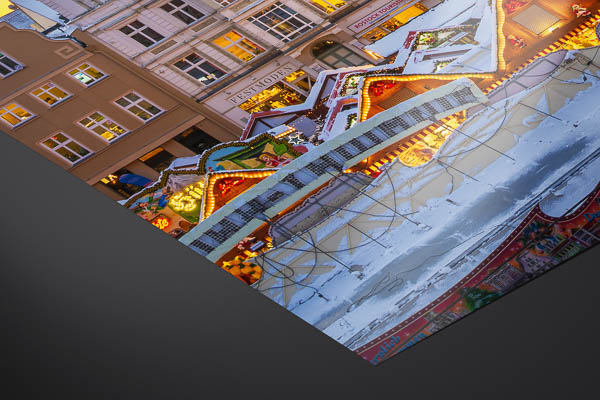 Kunstdruck / Poster | Weihnachtsmarkt in Rostock
