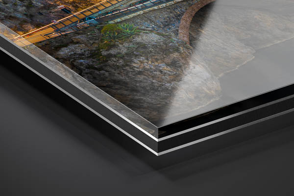 Acrylic Glass | Night in Atrani at the Amalfi Coast