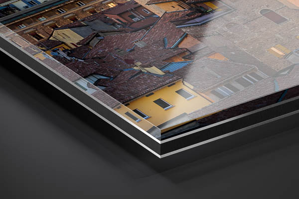 Acrylglas | Nächtliche Skyline von Bologna
