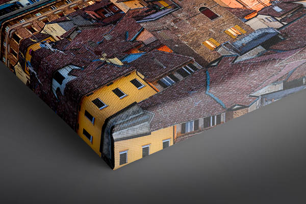 Leinwand | Nächtliche Skyline von Bologna