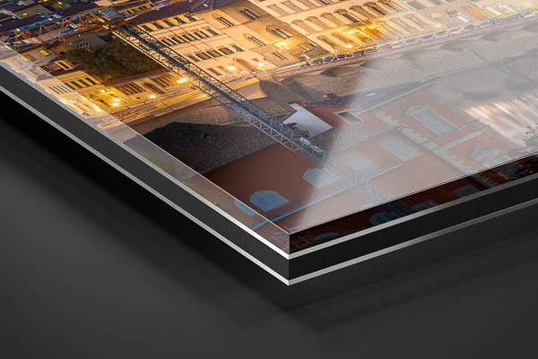 Acrylglas | Skyline von Florenz zum Sonnenuntergang