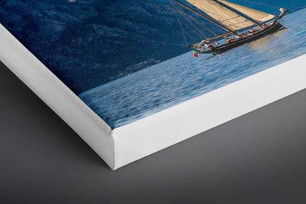 Canvas - Panorama of Malcesine on the Lake Garda