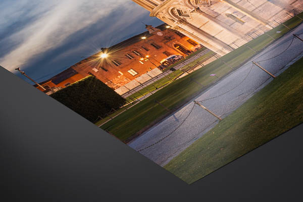 Fine Art Print | Leaning Tower of Pisa at night