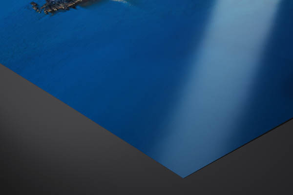 Fine Art Print - Aerial night view of Cefalu