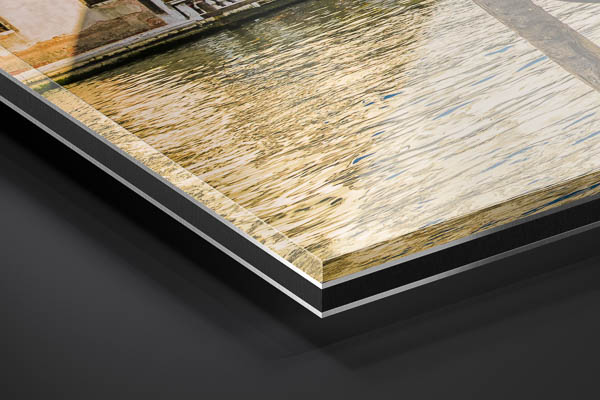Acrylic Glass | Gondola at the Rialto bridge in Venice