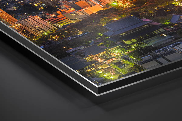 Metal Print | Night skyline of Tokyo