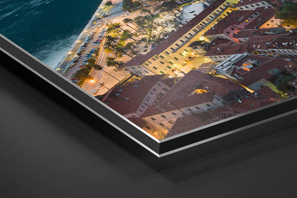 Metal Print | Sunset in the Bay of Kotor, Montenegro