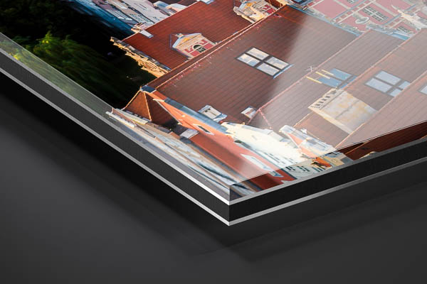 Acrylic Glass | Old town of Gdansk from above