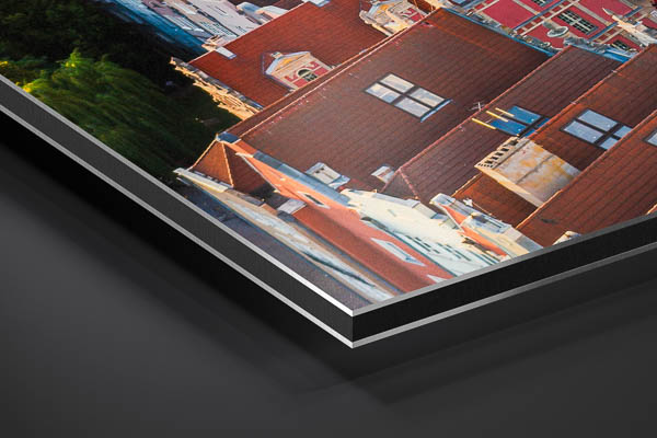 Metal Print | Old town of Gdansk from above