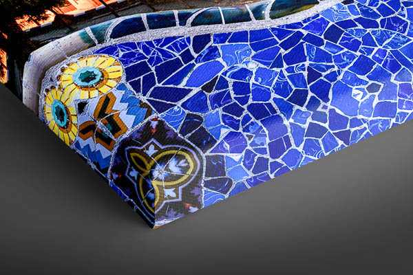 Leinwand | Park Guell in Barcelona bei Nacht