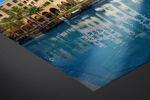 Kunstdruck / Poster | Dubai mit Burj Khalifa und Dubai Mall