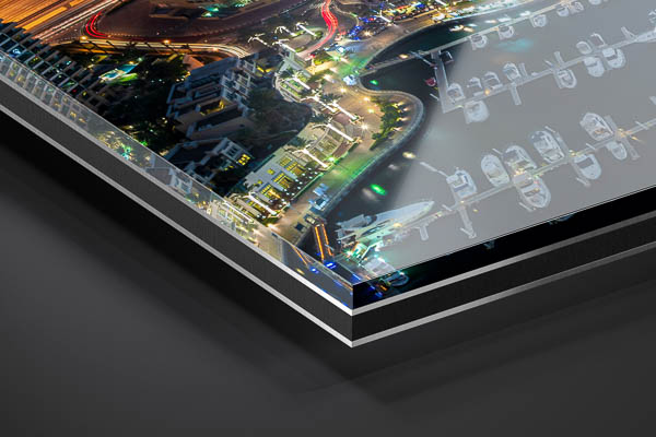 Acrylic Glass | Sunset in the Dubai Marina