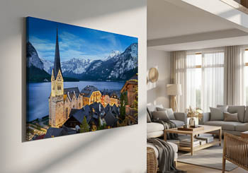 Wandbild | Bergdorf Hallstatt in Österreich