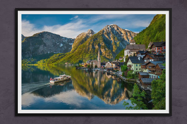 Fine Art Print | Mountain village Hallstatt in Austria