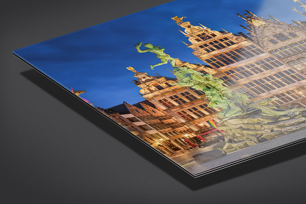 Acrylic Glass - Grote Markt in Antwerp at night