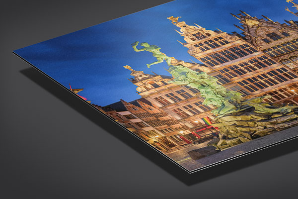 Metal Print - Grote Markt in Antwerp at night