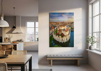 Wandbild | Schloss Gravensteen in Gent