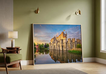 Wandbild | Schloss Gravensteen in Gent